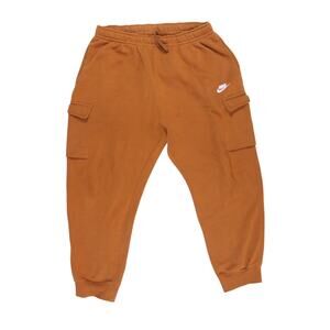 Nike Club Fleece Cargo Joggers CD3129-290 orange burnt sienna sz XL sweat pants